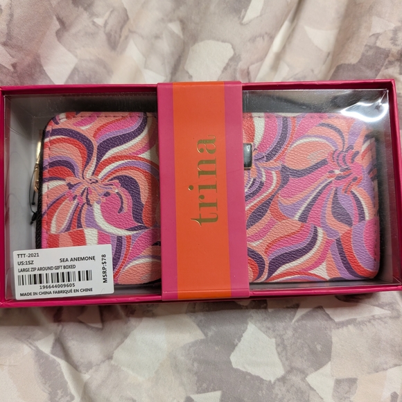 Trina Handbags - Trina Tirk Pink and Purple Women's Wallet